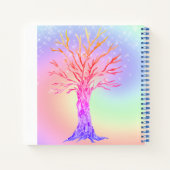 Carnet Monogramme Arc-en-ciel Unicorne couleurs fille (Dos)