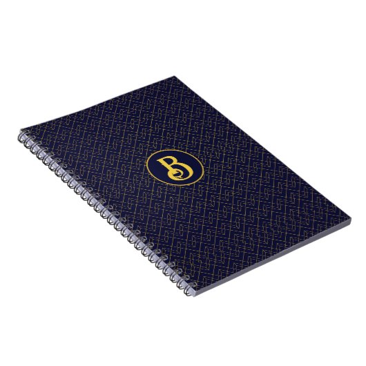 Carnet Monogramme Art déco (Côté Droit)