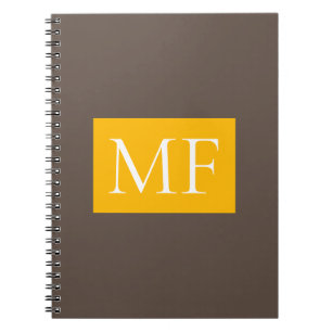 Carnet Monogramme attractif minimaliste moderne