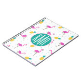 Carnet Monogramme au néon des Flamants roses | (Côté gauche)