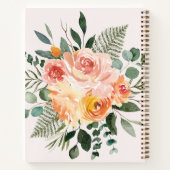 Carnet Monogramme Automne Aquarelle Russe Rose à faire Li (Dos)