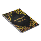 Carnet Monogramme avec léopard Brown et jaune (Côté Droit)