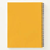 Carnet Monogramme blanc jaune professionnel (Dos)