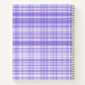 Carnet Monogramme bleu clair lisse (Dos)