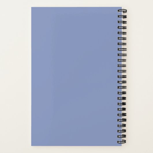 Carnet Monogramme bleu et nom (Verso)