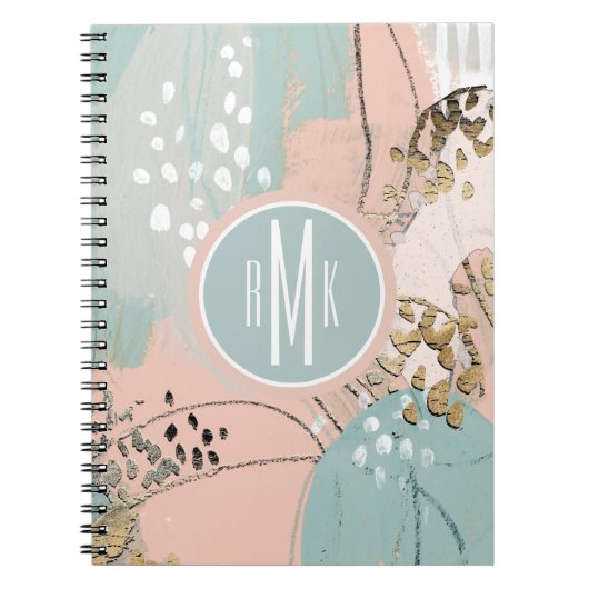 Carnet Monogramme | Blush & Gold I (Devant)