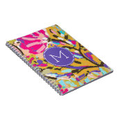 Carnet Monogramme | Boho rose Floral I (Côté Droit)