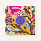Carnet Monogramme | Boho rose Floral I (Devant)