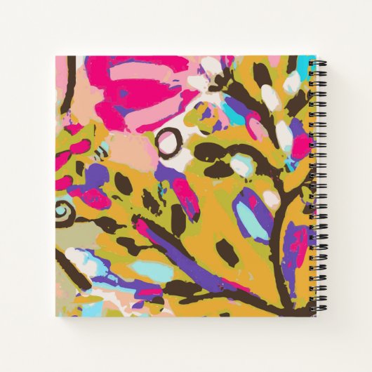 Carnet Monogramme | Boho rose Floral I (Dos)