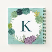 Carnet Monogramme | Bonheur des Plantes | Happines achète (Dos)