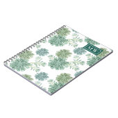 Carnet Monogramme | Bonheur des Plantes | Motif réussi (Côté gauche)
