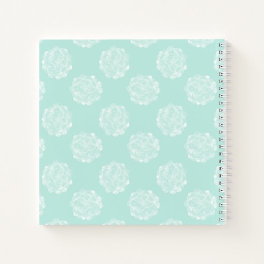 Carnet Monogramme | Bonheur des Plantes | Pastel Succulen (Dos)