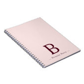 Carnet Monogramme Bourgogne (Côté Droit)