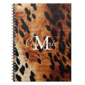 Carnet Monogramme Brown de vache (Devant)
