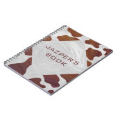 Carnet Monogramme Brown et blanc de vache (Côté gauche)