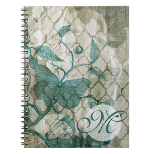 Carnet Monogramme  Butterflies arabes V