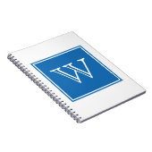 Carnet Monogramme Carré bleu (Côté Droit)