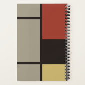 Carnet Monogramme Carré De Stijl Inspiré (Verso)