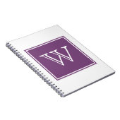 Carnet Monogramme Carré violet (Côté Droit)