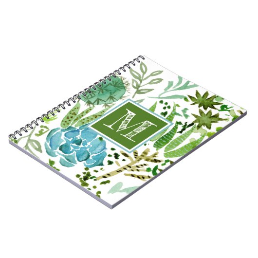 Carnet Monogramme | Champ I Succulent (Côté gauche)