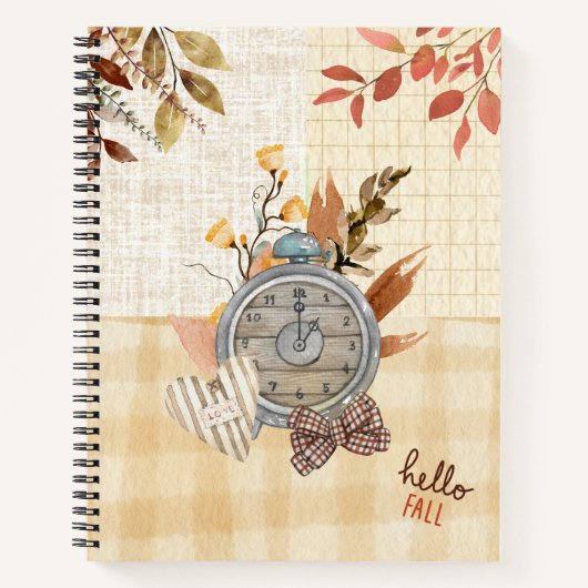 Carnet Monogramme chute motif Texture naturelle artwork c (Devant)