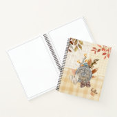 Carnet Monogramme chute motif Texture naturelle artwork c (Intérieur)