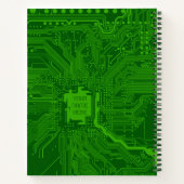 Carnet Monogramme Circuit Motherboard Electronique Chip T (Dos)