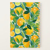 Carnet Monogramme citron INITIAL Fun frais coloré (Verso)
