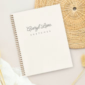 Carnet Monogramme Classic Élégant Minimal Gold Script
