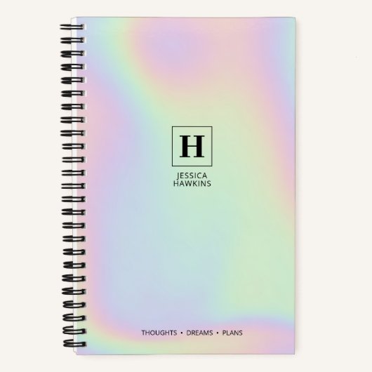 Carnet Monogramme Classique Lumineux Iridescent Holograph (Recto)