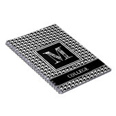 Carnet Monogramme classique noir et blanc (Côté Droit)