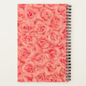 Carnet Monogramme Classique Roses En Bouquet Rose (Verso)