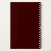 Carnet Monogramme classique rouge vert Motif Kikkou (Verso)