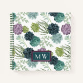 Carnet Monogramme | Collection Plante de bonheur Pa Succu (Devant)