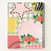 Carnet Monogramme couleur girly inspiration rose (Dos)