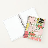Carnet Monogramme couleur girly inspiration rose (Intérieur)