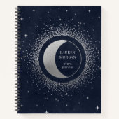 Carnet Monogramme Crescent Silver Moon (Devant)