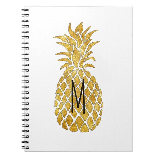 Carnet monogramme d'ananas (Devant)