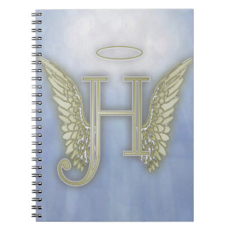 Carnet Monogramme d'ange de la lettre H