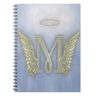 Carnet Monogramme d'ange de la lettre M