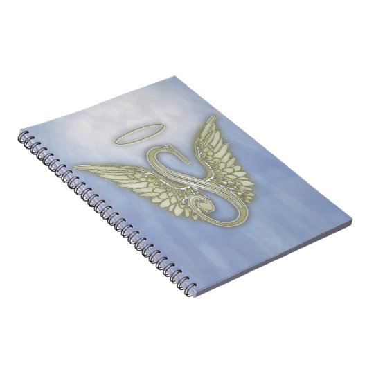 Carnet Monogramme d'ange de la lettre S (Côté Droit)