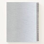 Carnet Monogramme d'ardoise en titane brossé professionne (Dos)