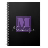 Carnet Monogramme de bloc de couleur (Devant)