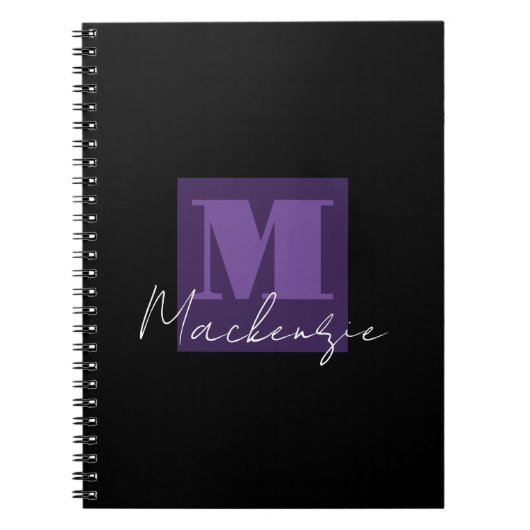 Carnet Monogramme de bloc de couleur (Devant)