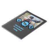 Carnet Monogramme de canard en bois adorable (Côté gauche)