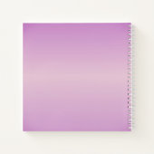 Carnet Monogramme de chevauchement unique | Lavande douce (Dos)