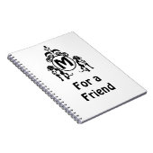 Carnet Monogramme de chien à deux gardes (Côté Droit)