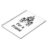 Carnet Monogramme de chien à deux gardes (Côté gauche)