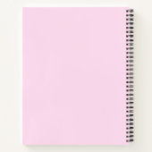 Carnet Monogramme de coeurs colorés rose girly (Dos)