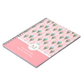 Carnet Monogramme de crème glacée (Côté gauche)